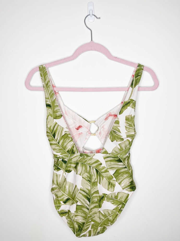 Show Me Your Mumu Summer One Piece Swim Suit in Majestic Palm Size Small - Picture 7 of 7